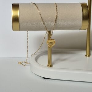 925 14kt GP Heart Pendant Necklace